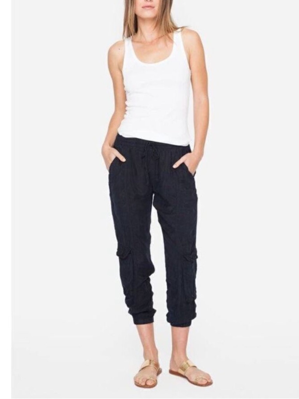 Johnny Was Cargo joggers L black